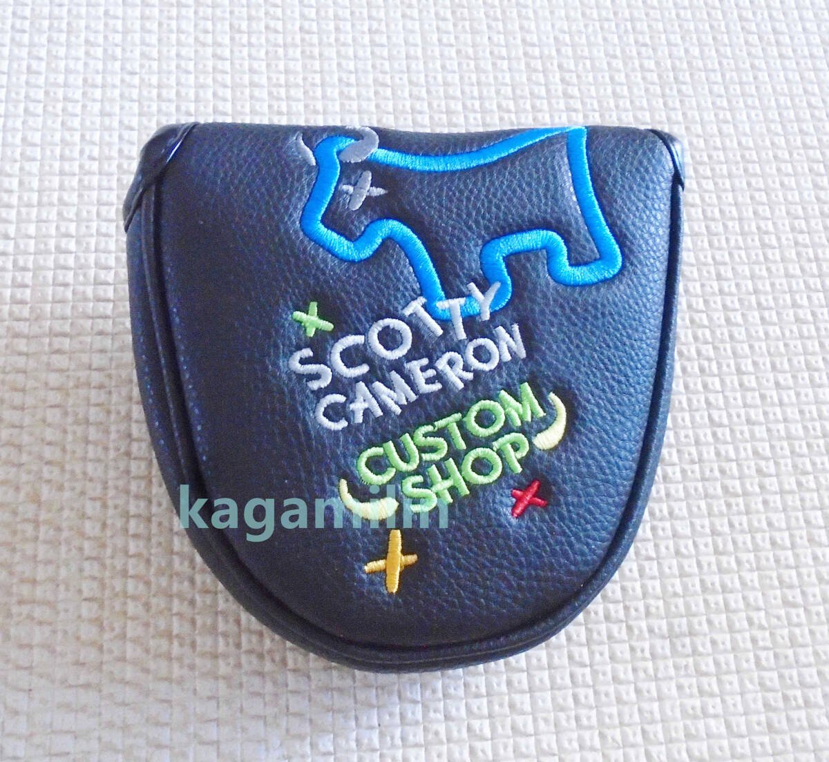 パターカバースコッティキャメロン マレットタイプ 磁石タイプ開閉 JUNK DOG 黒 BIG 12*12拍卖