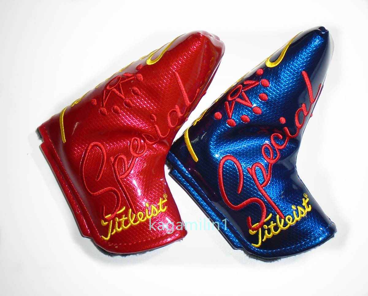 パターカバースコッティキャメロンツアーツアー支給 磁石タイプ開閉 Special 赤&青 2個セット拍卖