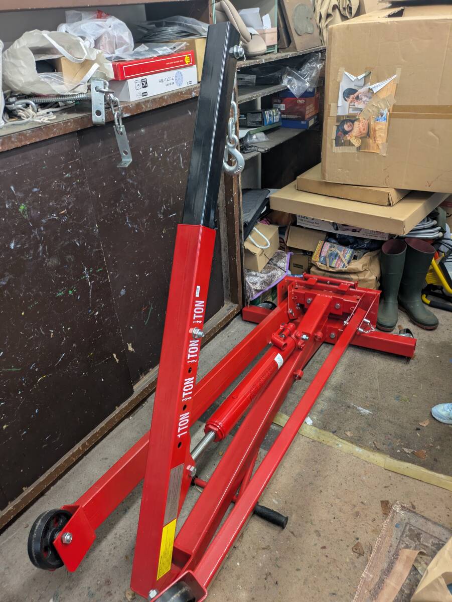 引き取り限定商品 1/4TON エンジンクレーン 現状品 10143049-45971拍卖