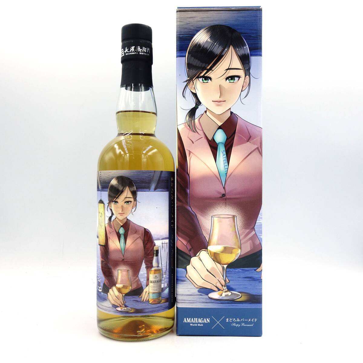 東京都限定◆長浜蒸留所 アマハガン ワールドモルト まどろみバーメイド 月川 雪 700ml 47% ウィスキー【W4】拍卖
