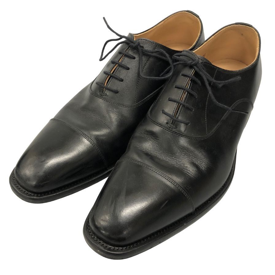 スコッチグレイン ストレートチップ I3806 カーフ サイズ26 メンズ ブラック SCOTCH GRAIN 約26.0cm【AFD9-2】拍卖