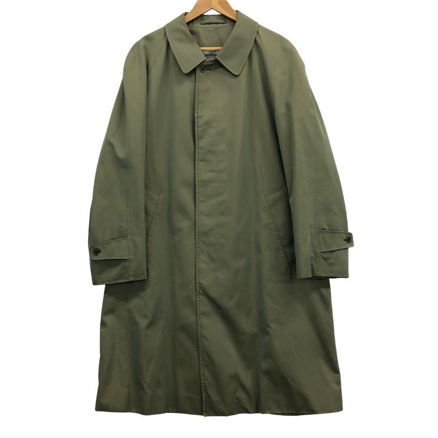 美品◆コート アクアスキュータム ステンカラー コート コットン 玉虫 サイズM相当 メンズ Aquascutum 【AFA7】拍卖