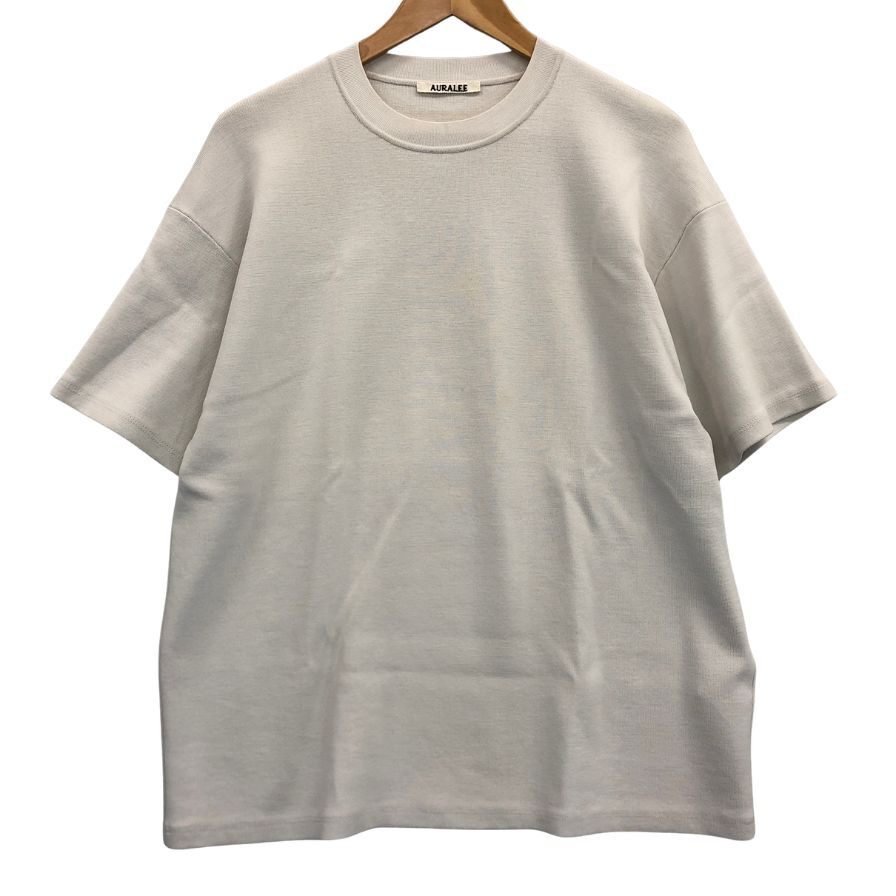 美品◆Tシャツ オーラリー ニット サマーニット Tシャツ 半袖 ウール ポリエステル グレー系 サイズ3 メンズ AURALEE 【AFB34】拍卖