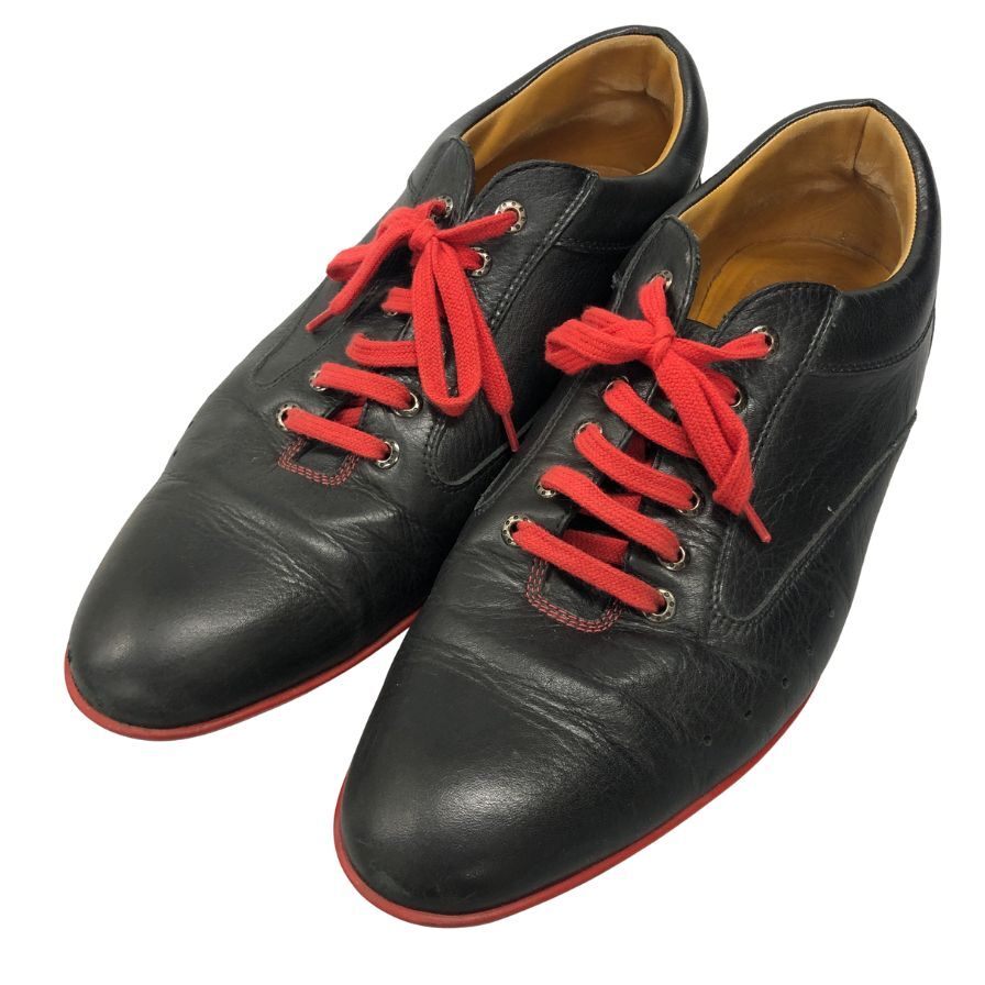 ジョンロブ レヴァー ローカット スニーカー 0315 メンズ サイズ9 ブラック JOHN LOBB 約27.5cm【AFC35】拍卖