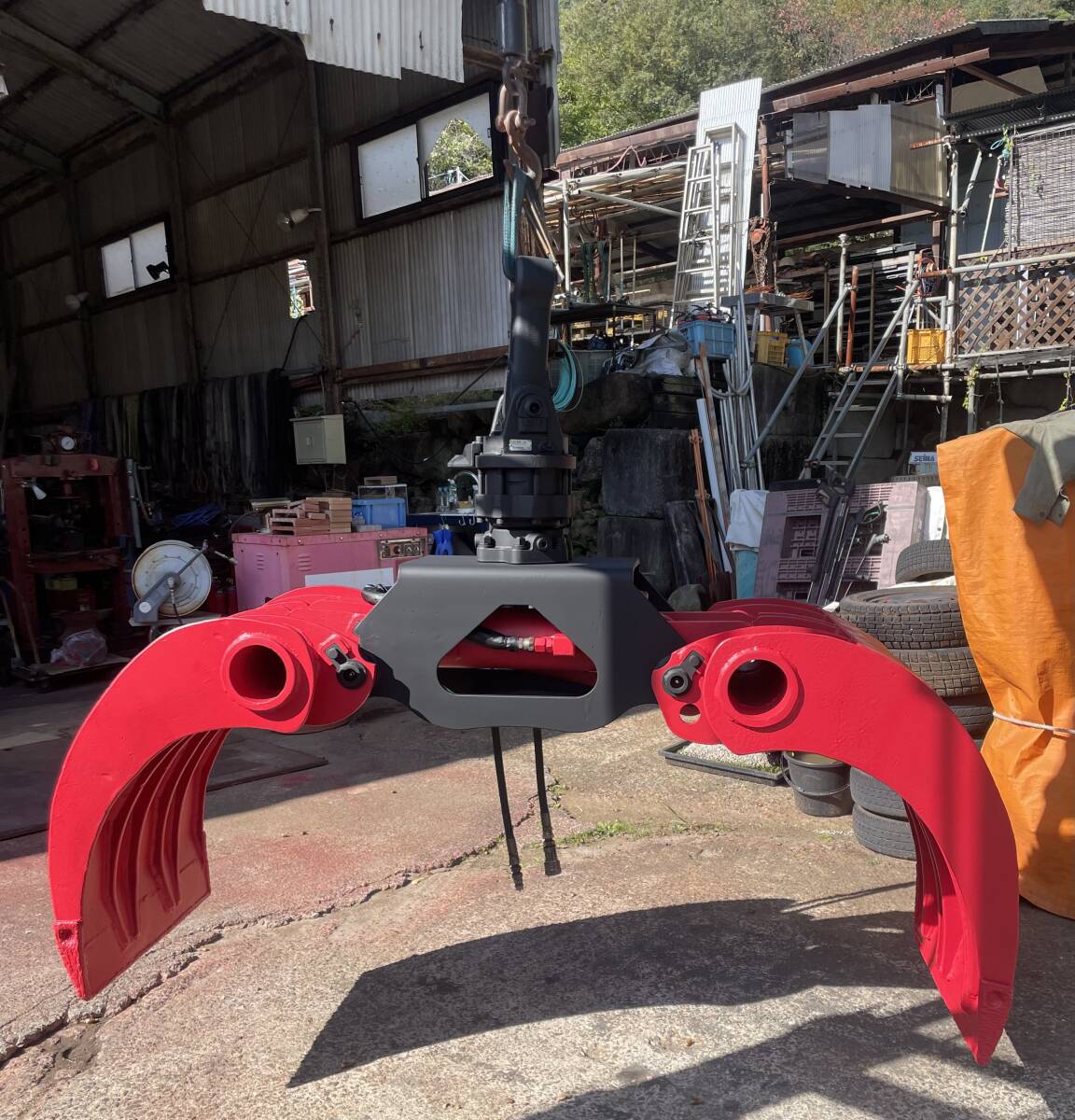 思い切って1円スタート! 11/30まで ヒアブ HIAB グラップル ローテーター 360度旋回 分解整備リペイント ピンブッシュ交換 程度良拍卖