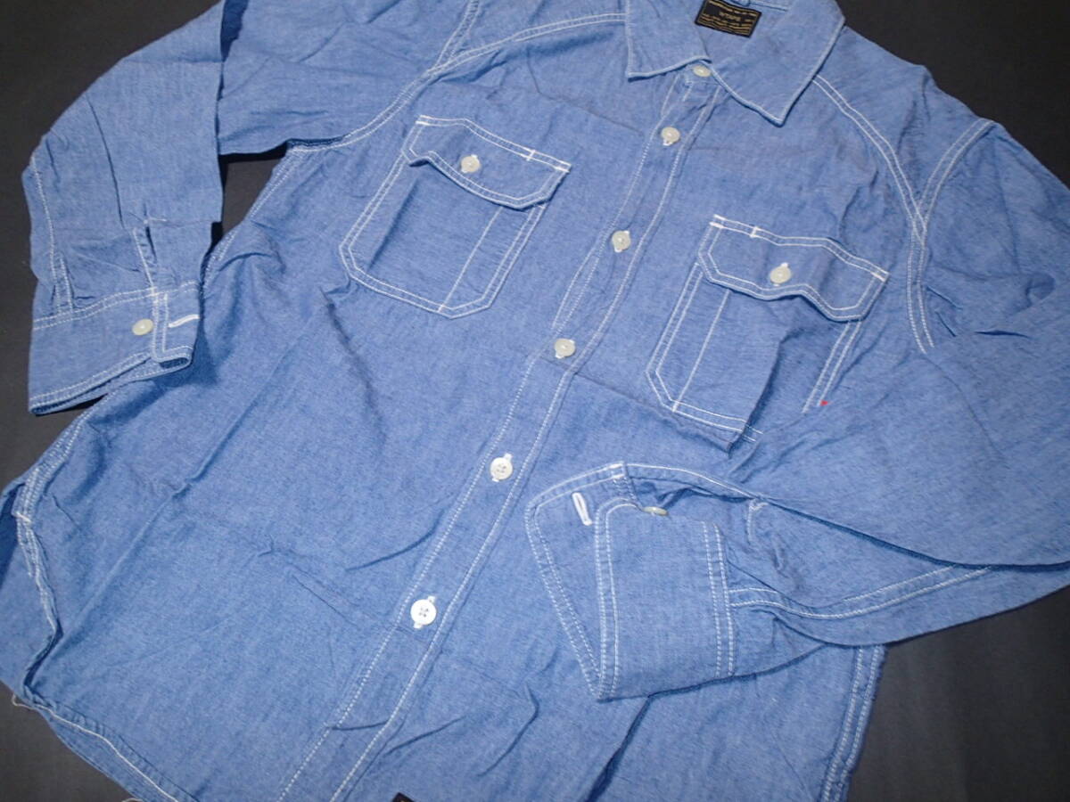 中古 サイズ M WTAPS CELL SHIRT シャンブレー シャツ ワーク シャツ拍卖