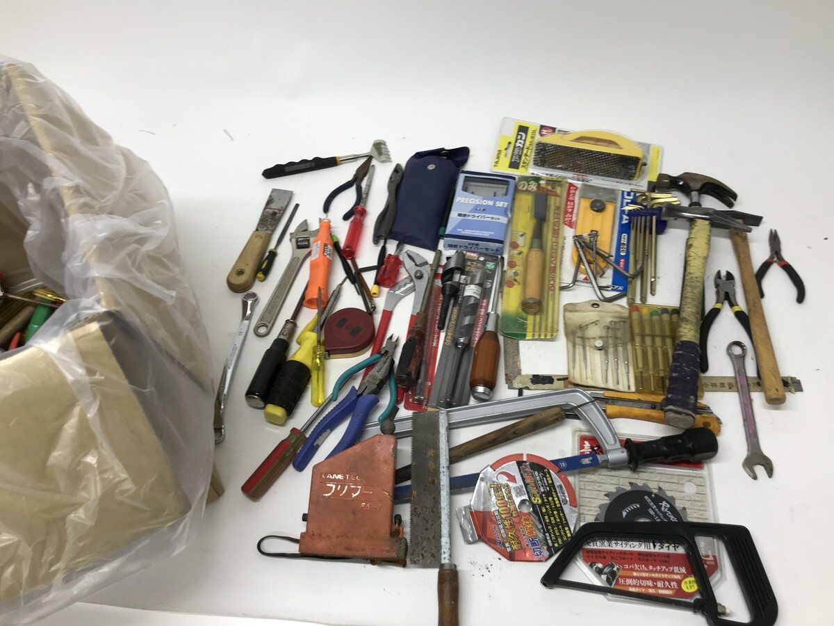 11.142 ▲ 工具 大工道具 まとめて セット DIY ハンドツール 金槌 バール ペンチ レンチ モンキー など拍卖