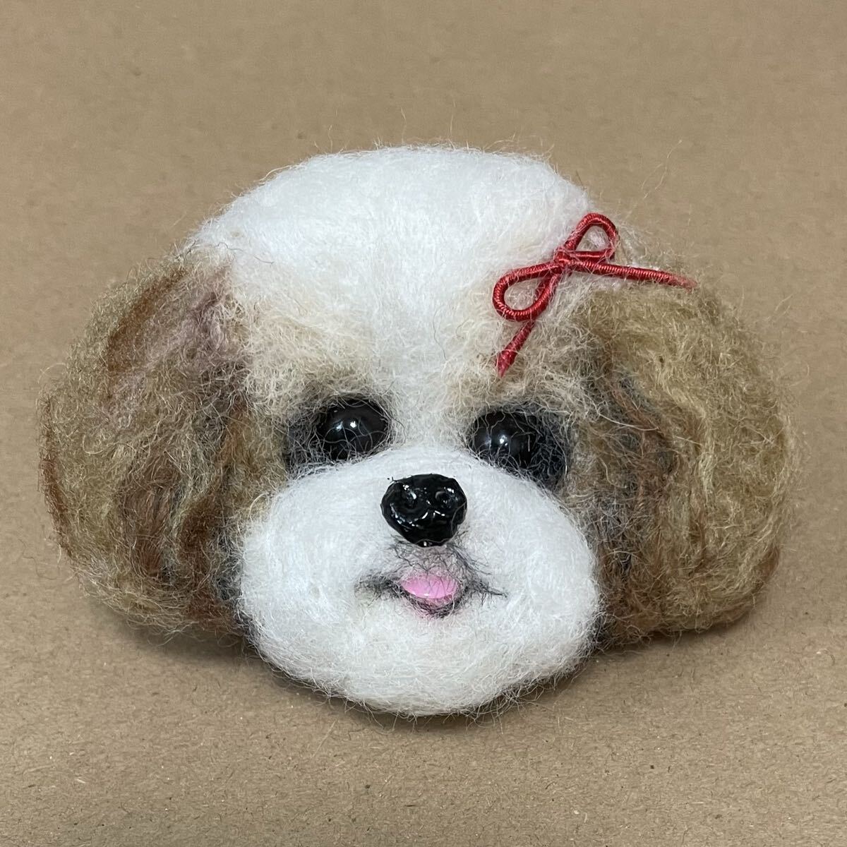 595シーズー犬の羊毛フェルト拍卖