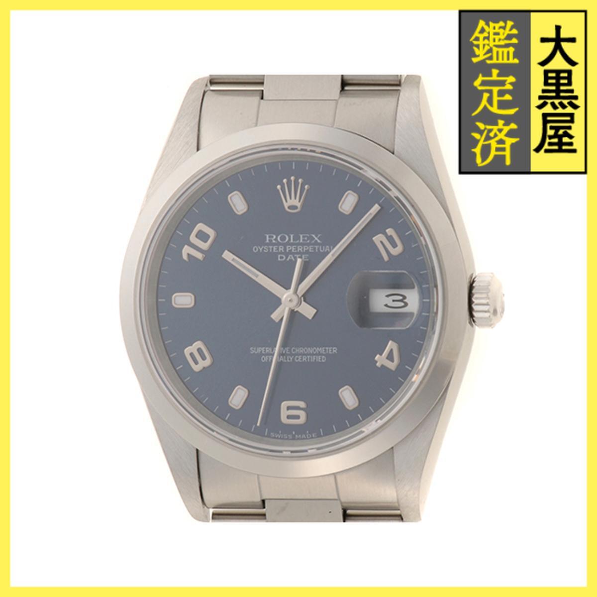 ROLEX ロレックス パーペチュアル デイト 15200 SS 自動 ブルー 男女兼用/Unisex watches拍卖