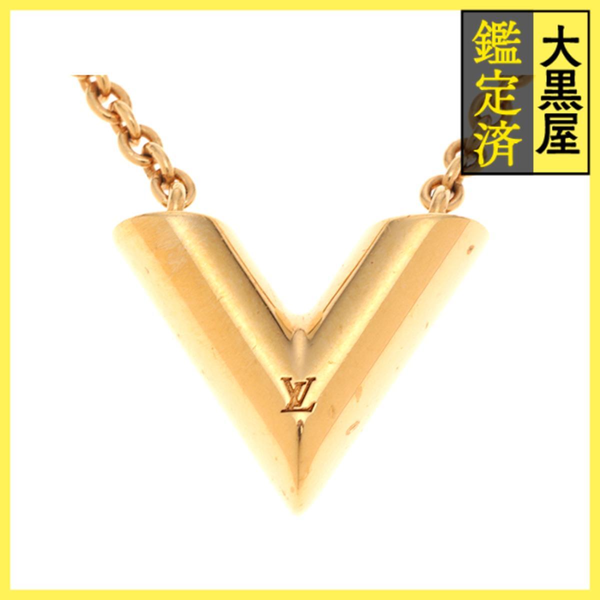 LOUIS VUITTON ルイヴィトン エセンシャルV ネックレス GP ゴールドメッキ M61083拍卖