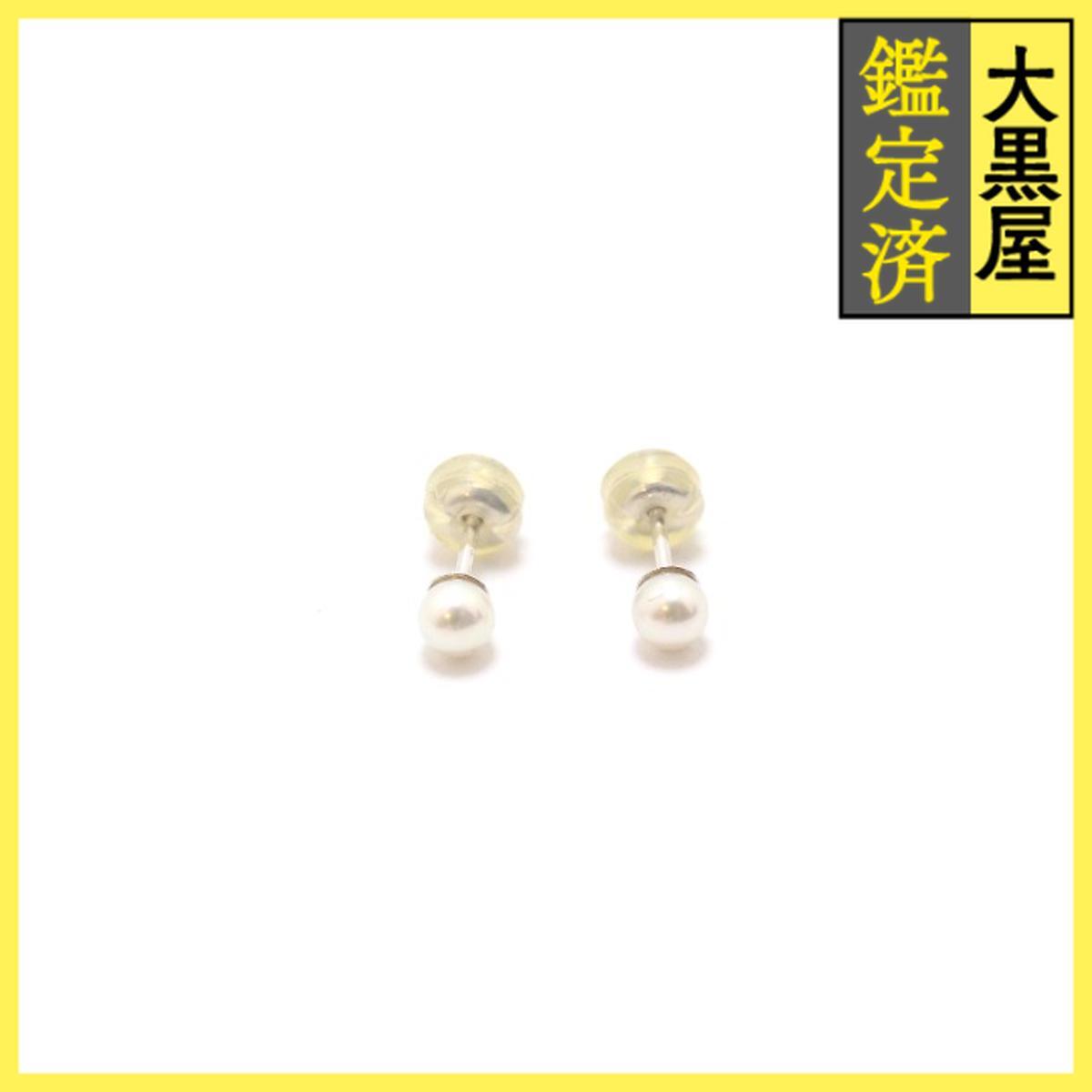 TASAKI タサキ ピアス K18WG ホワイトゴールド あこや真珠 両耳用拍卖