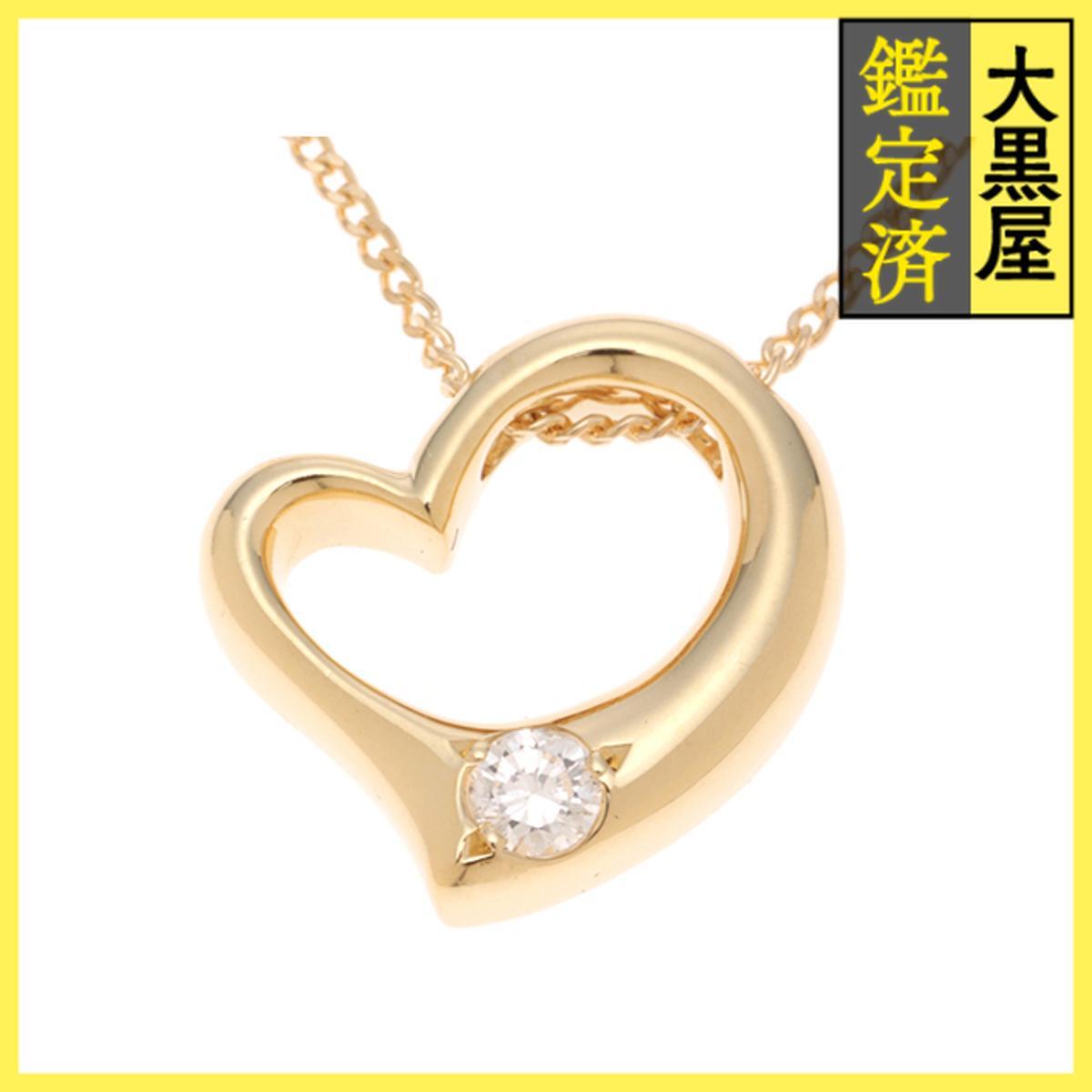 JEWELRY ジュエリー ネックレス K18 ダイヤモンド0.08ct 約3.2g 2141200425038拍卖