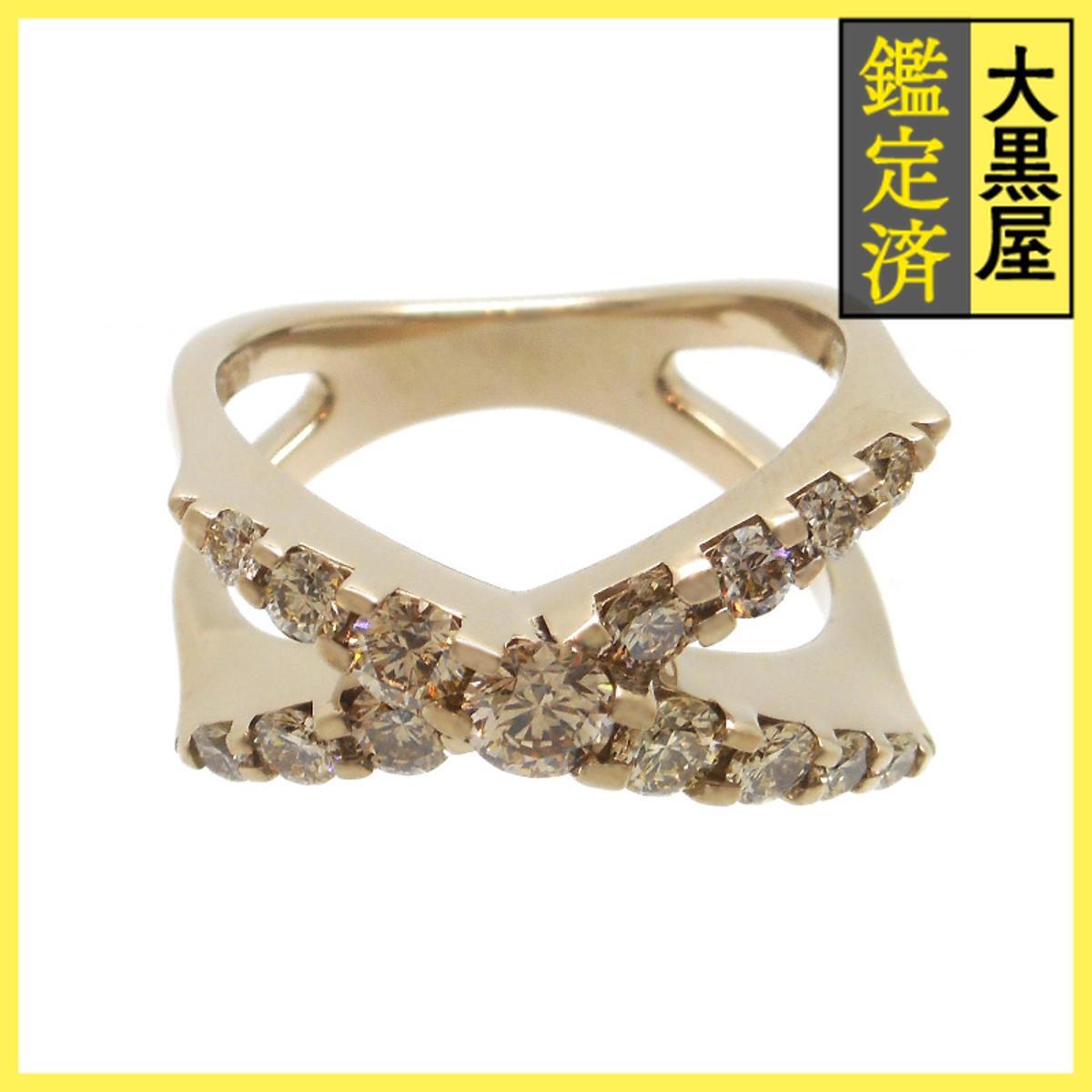 KASHIKEY カシケイ ネイキッド リング 指輪 ブラウンゴールド ブラウンダイヤモンド 1.00ct 7.7g 12号 BD073拍卖