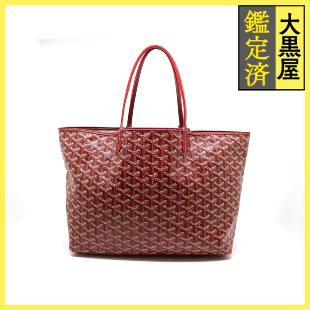 GOYARD ゴヤール サン・ルイPM トートバッグ レッド PVC カーフ STLOUIPMLTY02CL02P 2120000346286拍卖