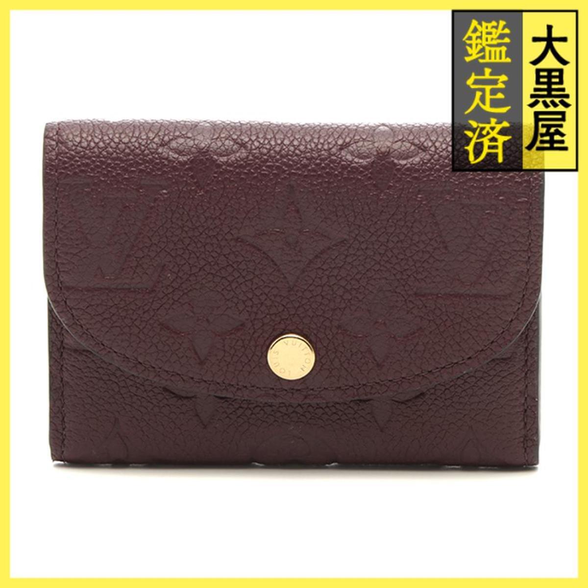 LOUIS VUITTON ルイ・ヴィトン ポルトモネ・ロザリ モノグラム・アンプラント グレナレッド M25810 2141300464029拍卖