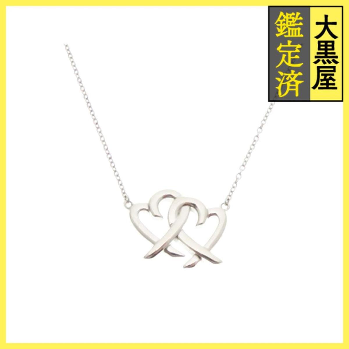 TIFFANY&CO ティファニー ネックレス ダブルラヴィングハートSV/3.2g 1406145 2148103906053拍卖