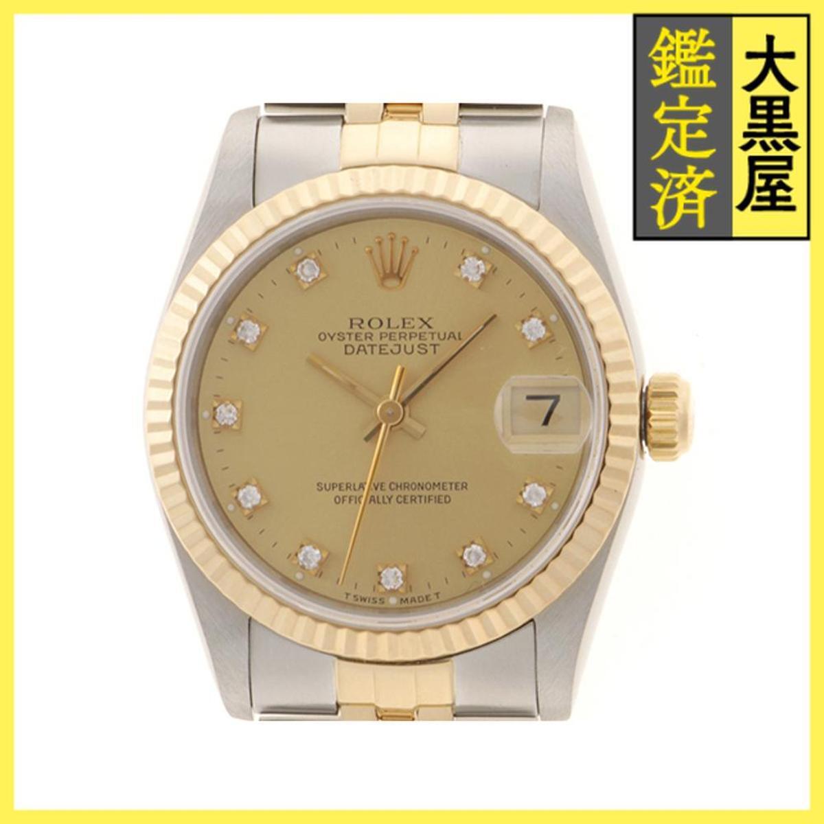 ROLEX ロレックス デイトジャスト 68273G SS/YG 自動 シャンパン 男女兼用/Unisex watches拍卖