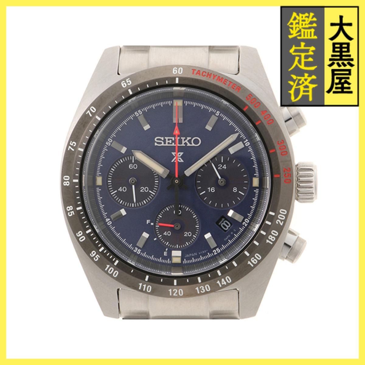 SEIKO セイコー プロスペックススピードタイマー SBDL087 SS ネイビー 男性用/Men's watches拍卖