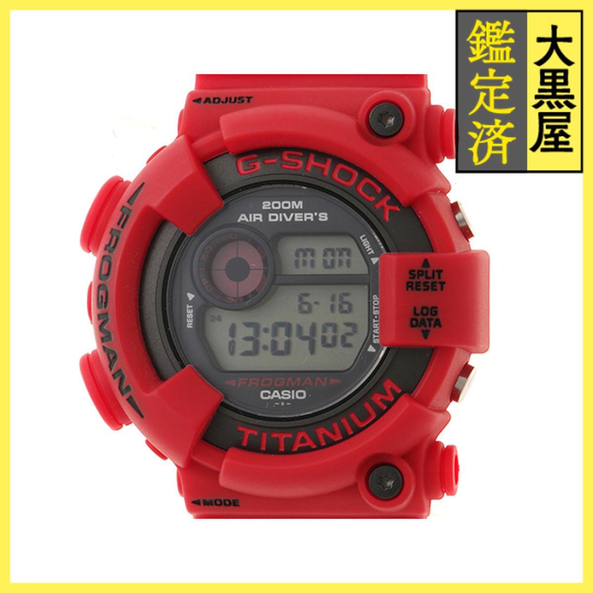 CASIO カシオ G-SHOCK DW-8200F-4JR TI/樹脂 クォーツ レッド 男性用/Men's watches拍卖