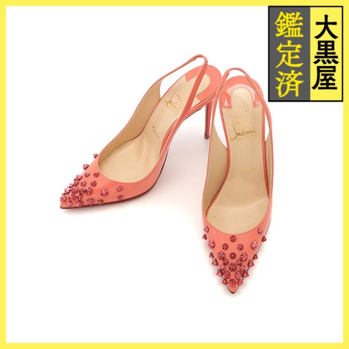 Christian Louboutin クリスチャンルブタン スタッズヒールパンプス レディース37 ピンク パテント 2120000335266拍卖