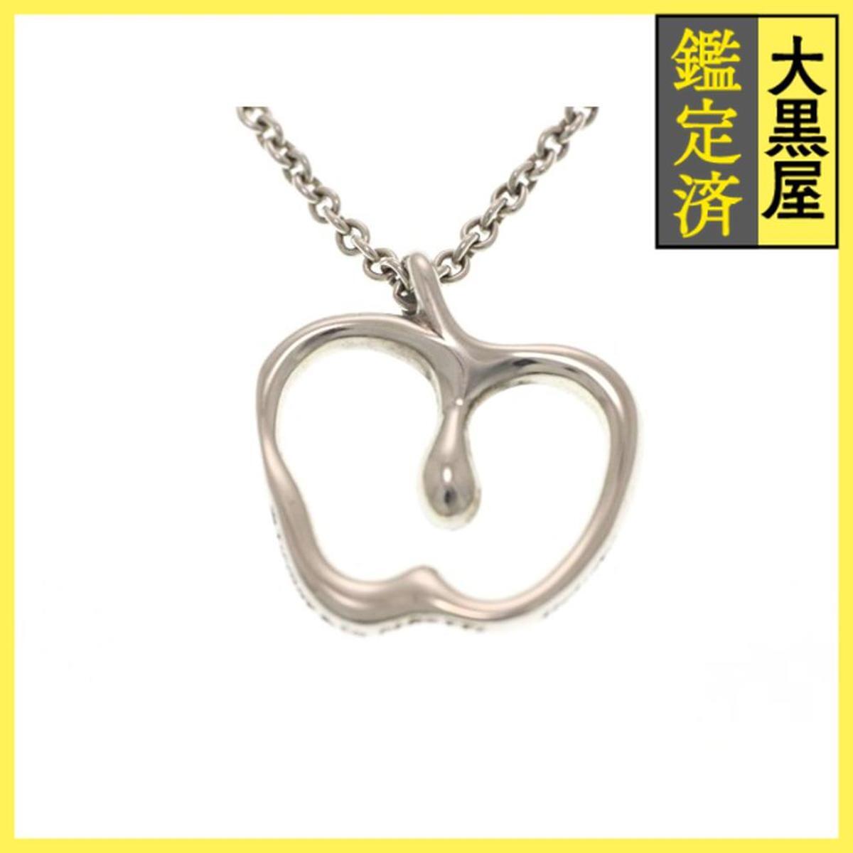 TIFFANY&CO ティファニー ジュエリー ネックレス オープンアップル ペンダント 925 シルバー 3.8g拍卖