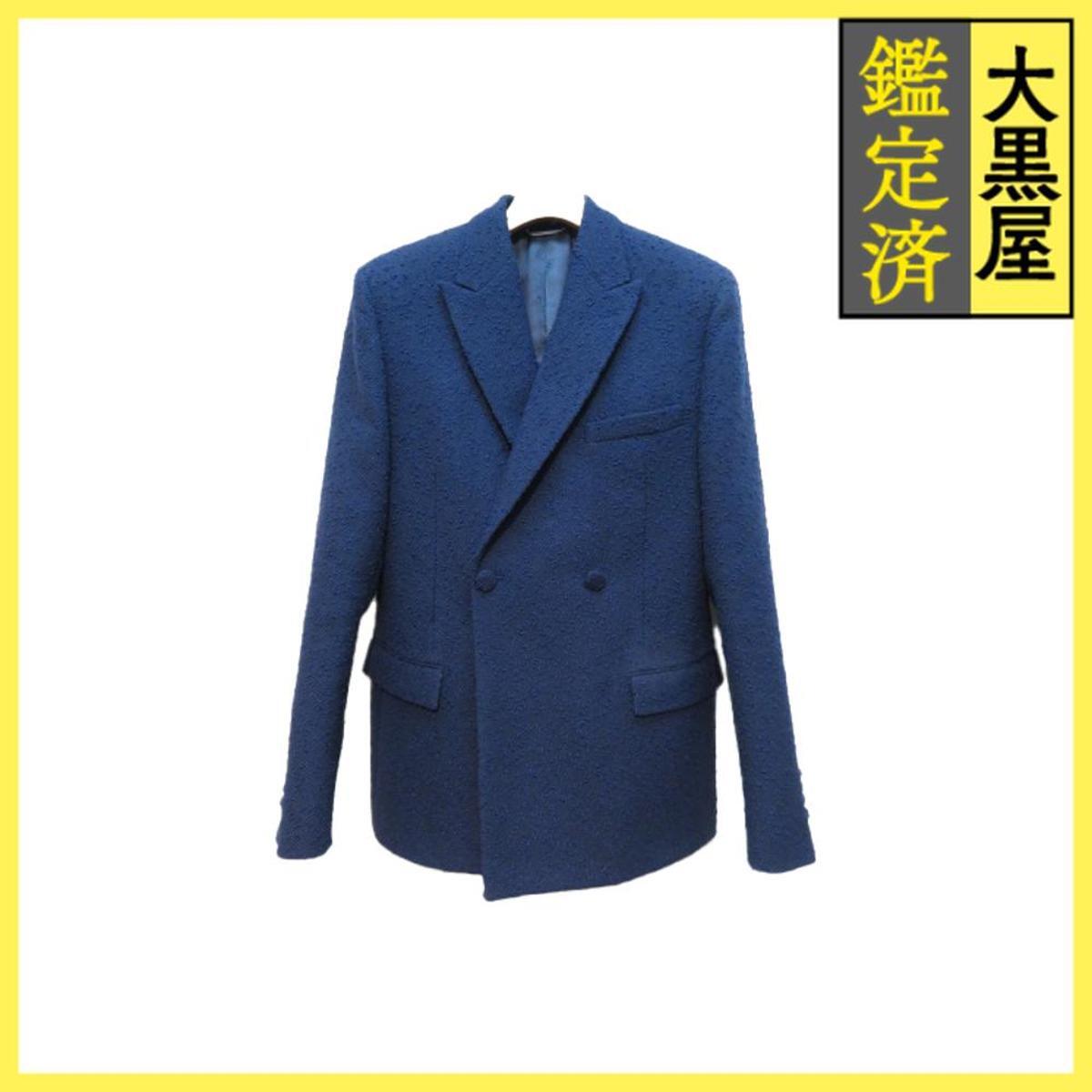 DIOR ディオール ツイードジャケット メンズ46 ネイビー ウール 023C261F6084 2120000338021拍卖