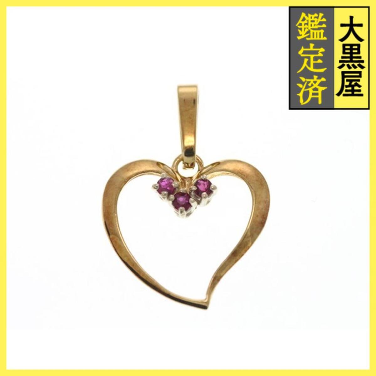 UNOAERRE ウノアエレ ペンダントトップ K18 イエローゴールド ルビー 2.0g拍卖