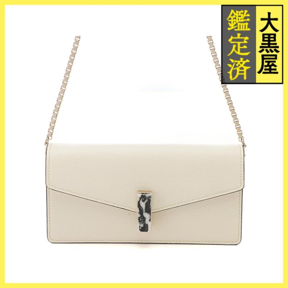 Valextra ヴァレクストラ クラッチバッグ イジィデクラッチ ホワイト ソフトカーフスキン 434拍卖