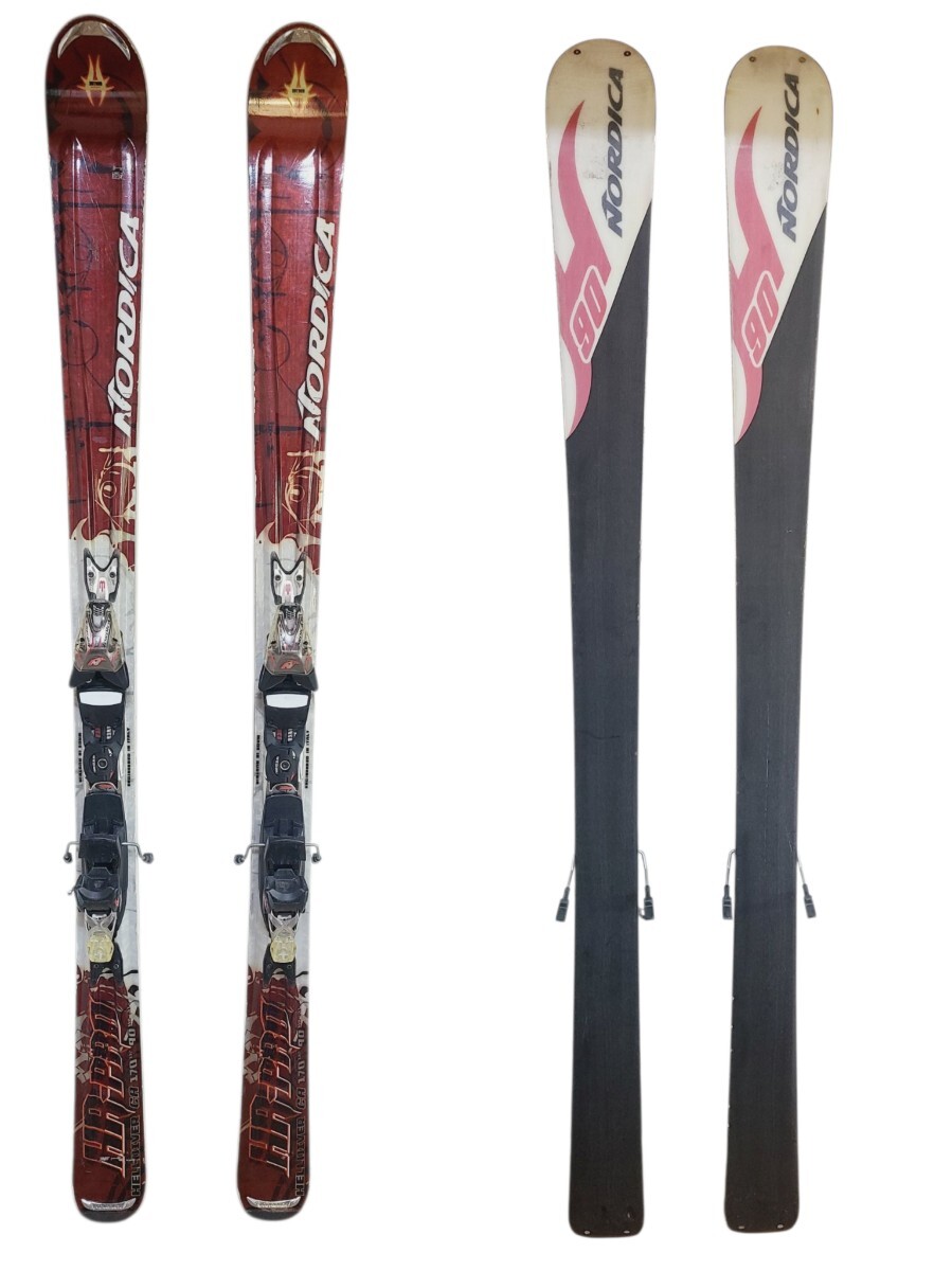 Ye2463LL Nordica Hot Rod Hell Diver ノルディカ ホットロッド ヘルダイバー スキー板ビンディングセット 170cm ツインチップ レッド系拍卖