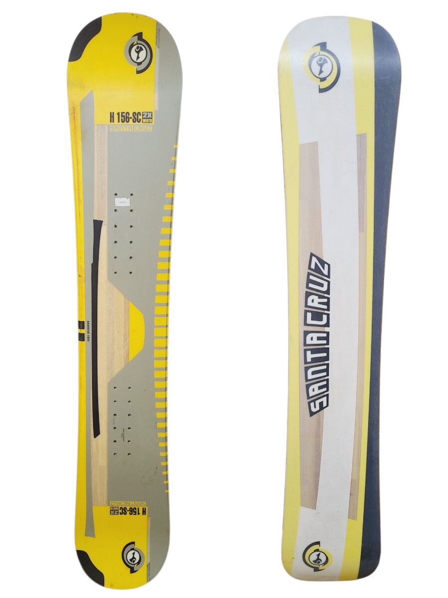 Ye2470LL SANTACRUZ サンタクルーズ H 156-SC 2X WIDTH スノーボード板 イエロー×グレー 156cm ウィンタースポーツ拍卖