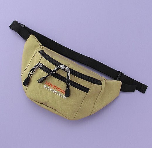 【即決 匿名配送 送料無料】新品 ラブトキシック (LOVETOXIC) 刺しゅう ウエストBAG カーキ ジュニア フリーサイズ拍卖