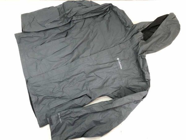 コロンビア Columbia スポーツ ストリート アウトドア フード付き 比翼ジップ ジャケット メンズ ナイロン100% 裏地メッシュ L グレー拍卖