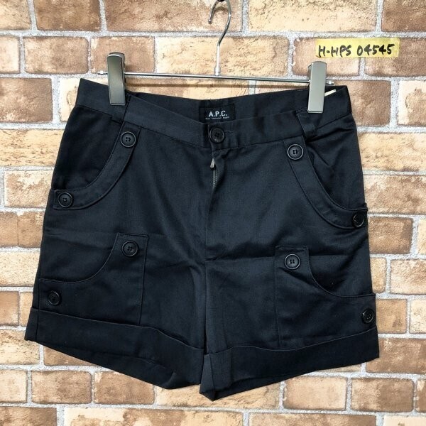 A.P.C. アーペーセー レディース ロールアップ デザイン ショートパンツ 34 チャコールグレー拍卖
