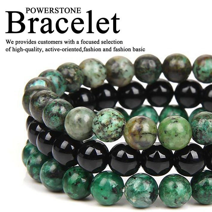 ブレスレット メンズ レディース 天然石 3個セット パワーストーン オニキス 8mm アクセサリー 3連 7986719 (8) 新品 1円 スタート拍卖