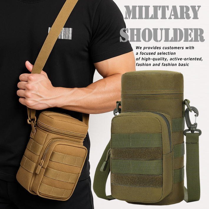 ショルダーバッグ バッグ メンズ レディース 多機能 収納力抜群 ミリタリー アウトドア ウエストポーチ 7986699 オリーブ 新品拍卖