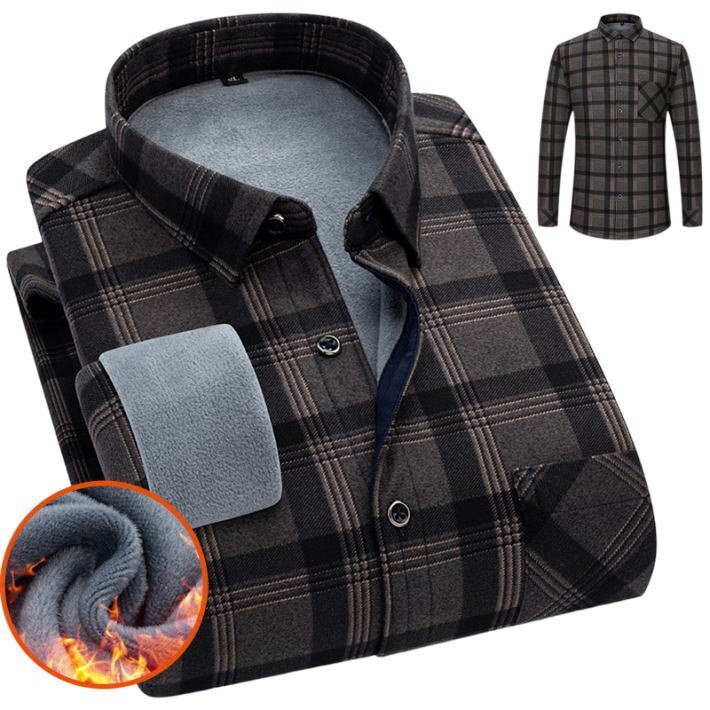 シャツ ジャケット ネルシャツ メンズ チェック柄 厚手 7988071 XXL D-チャコールブラウン 新品 1円 スタート拍卖