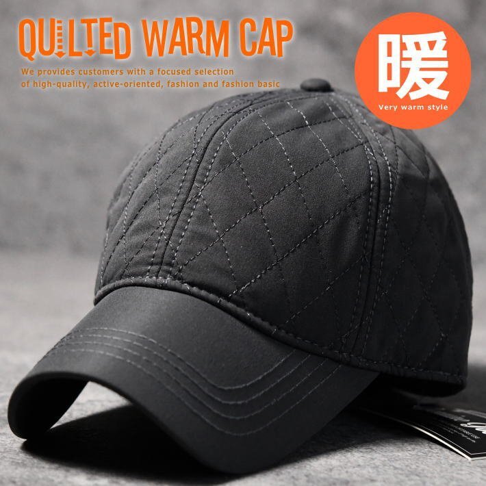 暖かい 帽子 キャップ メンズ レディース キルティング フリース 防寒 無地 ソリッド 7987672 普通サイズ グレー 新品 1円 スタート拍卖