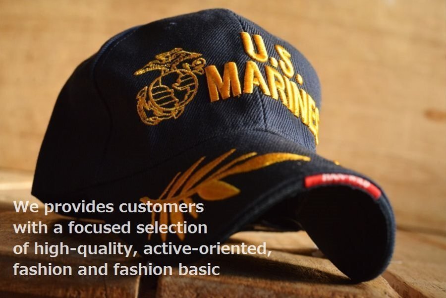 U.S.MARINES キャップ 帽子 メンズ 刺繍 7998816 9009978 I-2 NAVY ネイビー 新品 1円 スタート拍卖