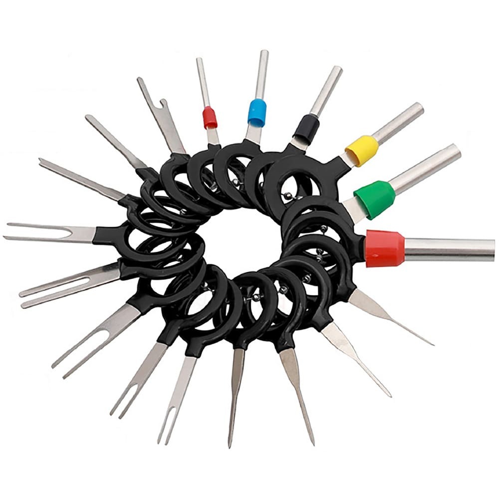 電気コネクター ピン抜き 18種類 端子除去 カプラー コネクター 配線 端子 外し 工具 車 取り外し ツール 配線コネクタ拍卖