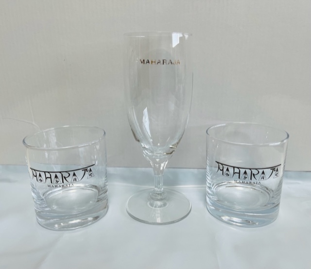 DISCO MAHARAJA マハラジャ ロックグラス2コ シャンパングラス1コ レア品 稀少 正規品拍卖