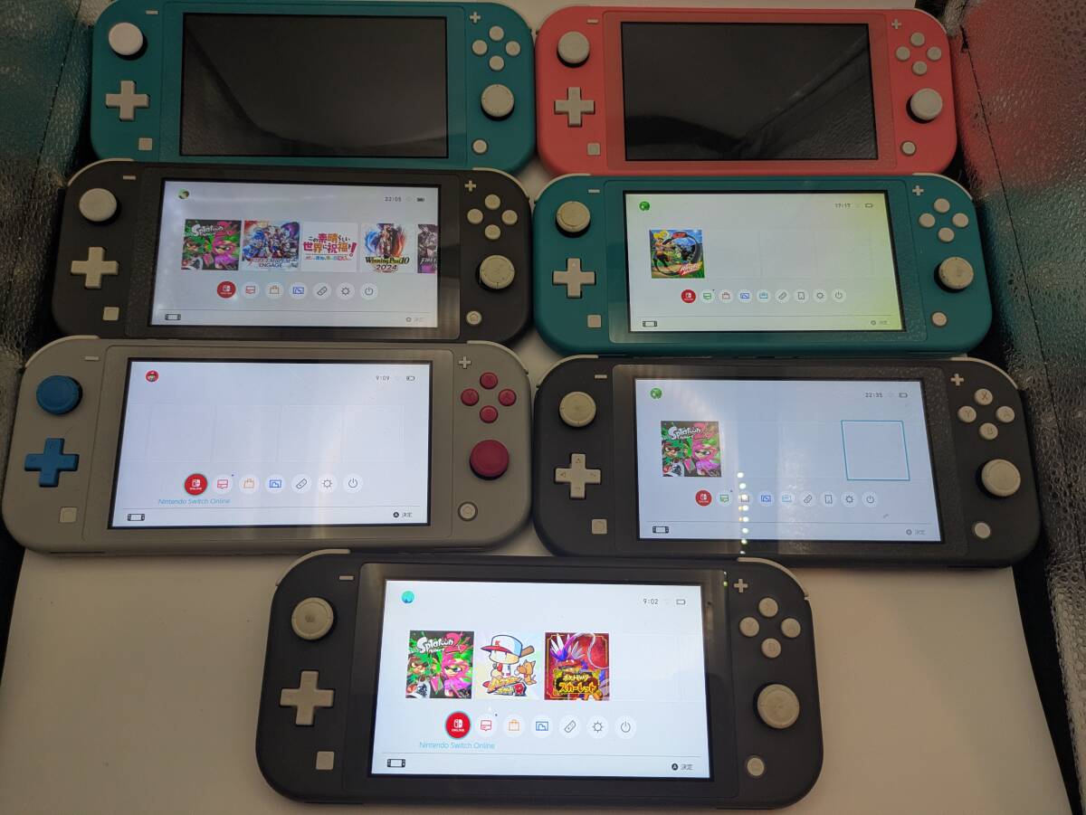 【ジャンク】 Nintendo Switch Lite 7台まとめ売り スイッチライト 任天堂拍卖
