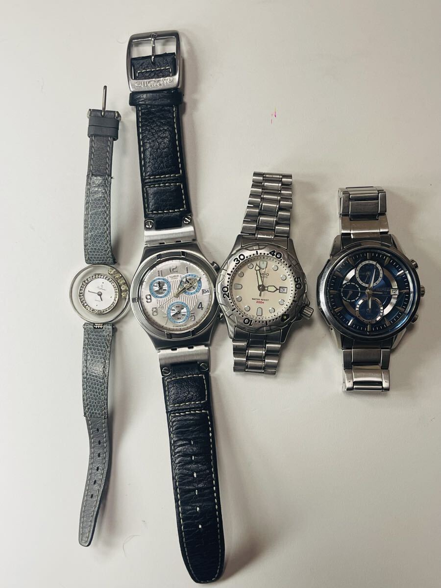 4 個時計セット SEIKO CITIZEN CASIO クォーツ拍卖