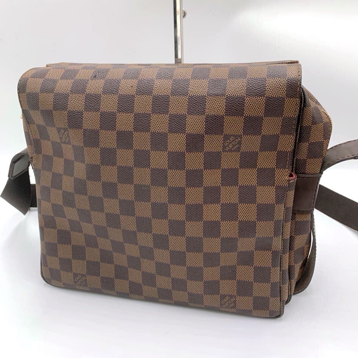 【美品】LOUIS VUITTON ルイヴィトン ダミエ ナヴィグリオ N45255 ショルダーバッグ 斜め掛け ブラウン拍卖