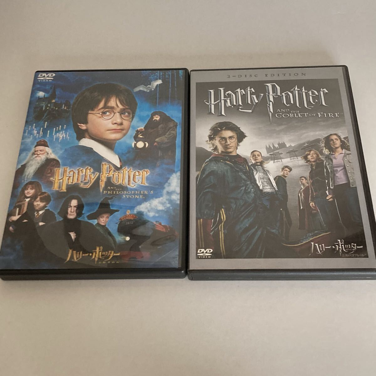 DVD ハリーポッターと炎のゴブレット ハリーポッターと賢者の石 各2枚組 拍卖