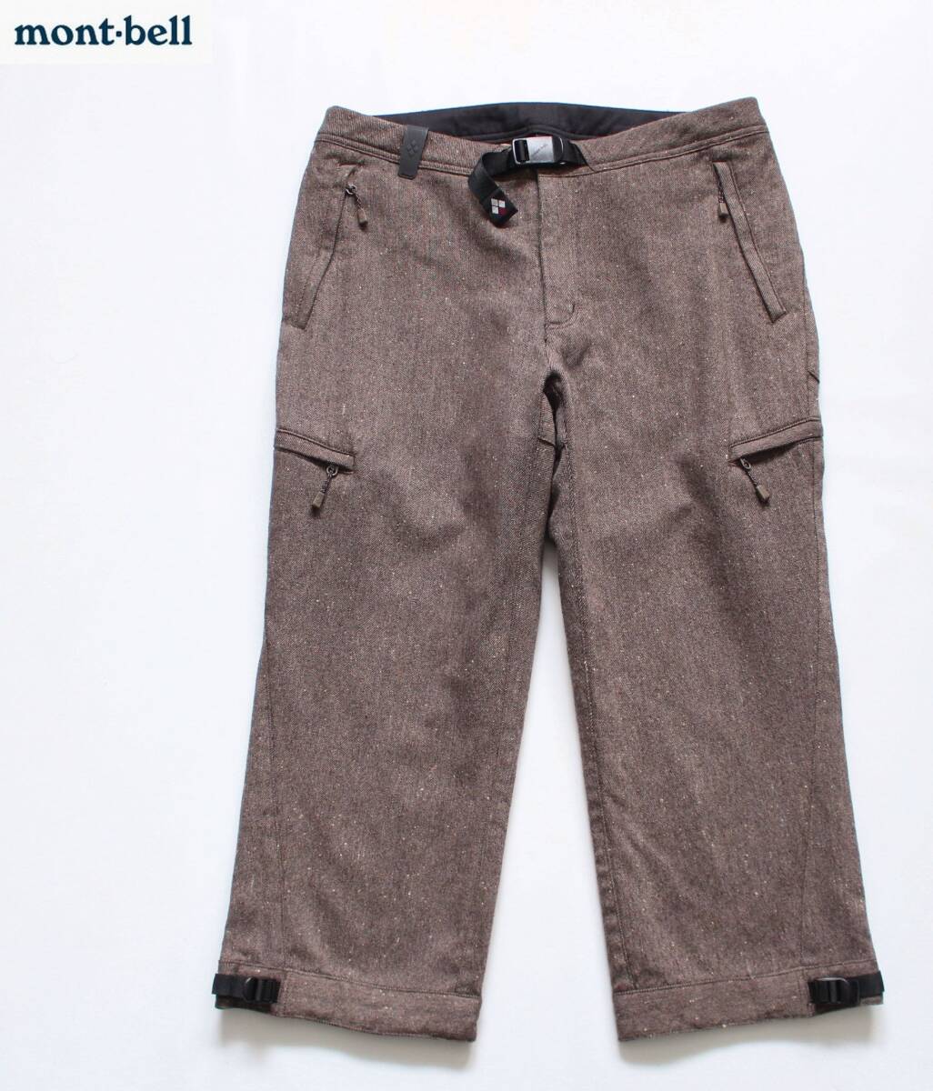 【 mont bell モンベル 】ウール トレッキングニッカ ハーフパンツ M/レディース ブラウン 1105513 定価\11,500 保温性 ウォーキング拍卖