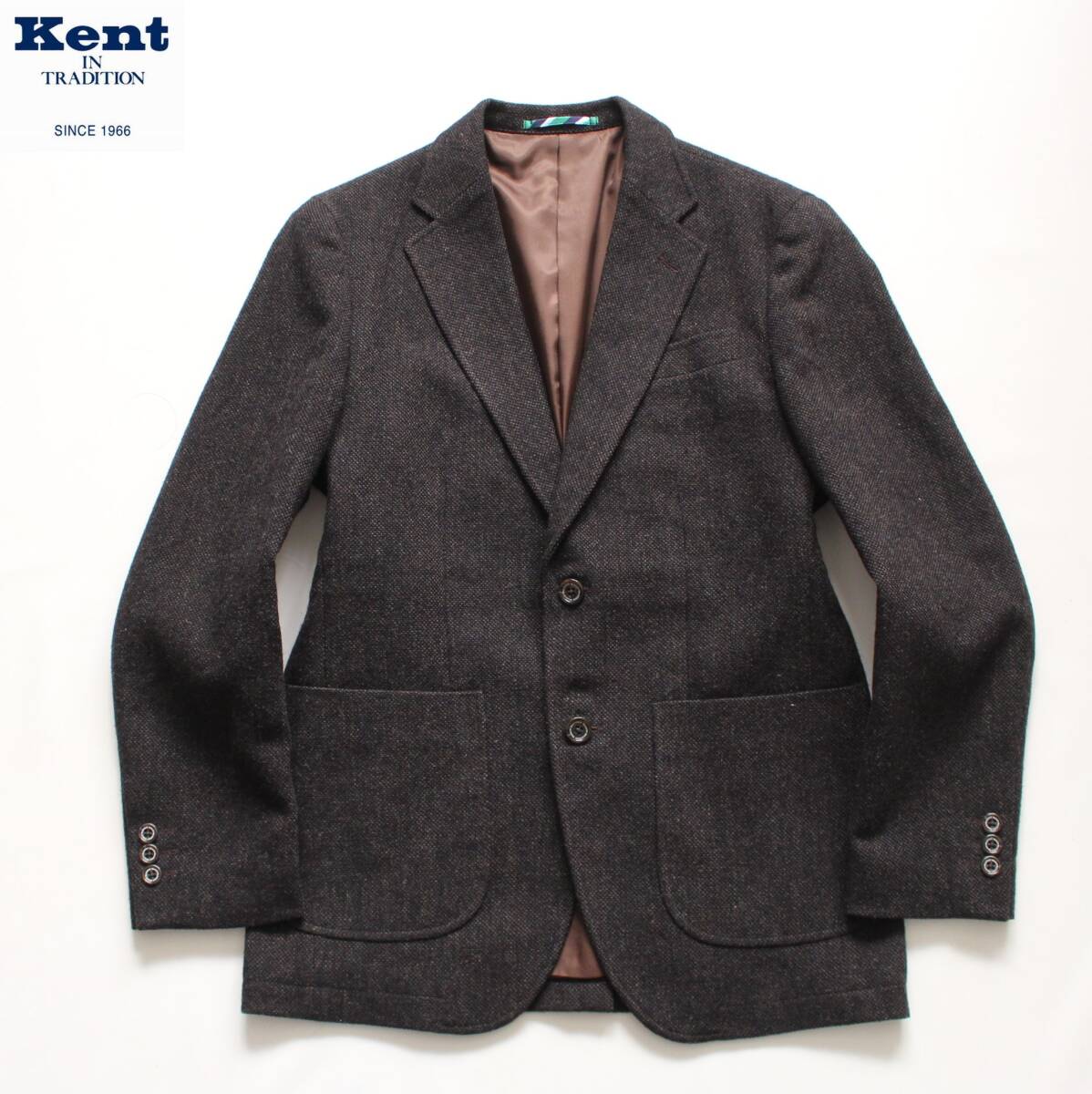 【 Kent in TRADITION ケント 】ウールツイード 2B ジャケット S/胸囲80-88 身長155-165 KNJK904 テーラード ブレザー アイビー ビジカジ拍卖