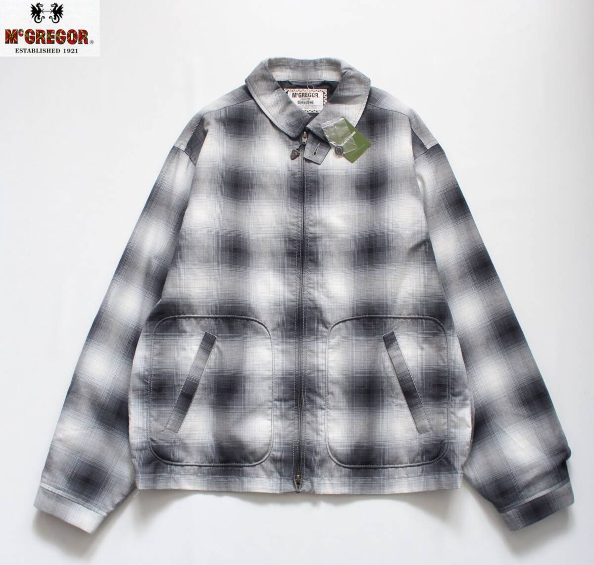 未使用【 McGREGOR マックレガー 】フリークスストア別注 オンブレチェック ドリズラージャケット M 1051398700010 定価\15,950 コットン拍卖