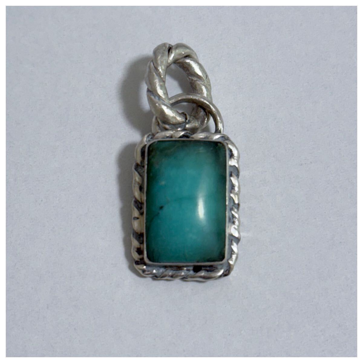 インディアンジュエリー シルバー925 sterling スターリング ターコイズ ペンダントトップ チャーム拍卖
