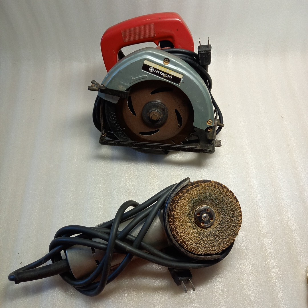 ZC700 動作品 丸のこ160mm グラインダ 100mm セット makita 電動工具 マルノコ マキタ 切断機HITACHI ジスクグラインダ拍卖
