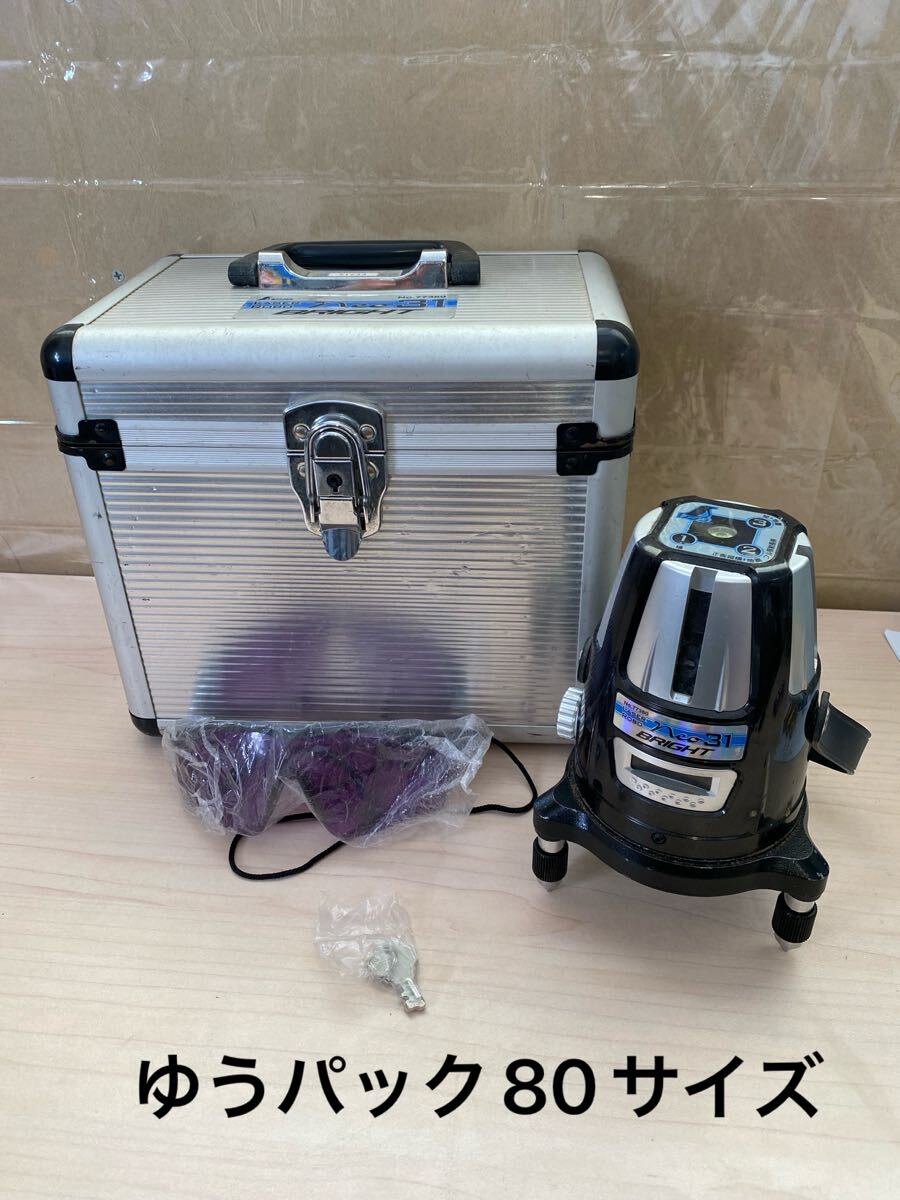 ●B○045 動作確認済み シンワ LASER ROBO Neo 31 BRIGHT レーザー墨出し器 レーザーロボ 測定器 シンワ測定 工具 DIY ハードケース付 中古拍卖